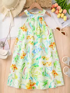 INCLUD Kids Girls Floral Print  A-Line Dress