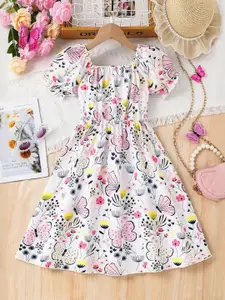 INCLUD Women Animal Print Fit & Flare Knee Length Dress