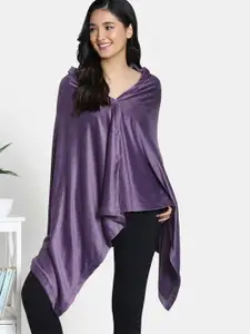 Zivame Solid V-Neck Long Sleeves Shrug