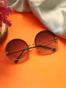 MARC LOUIS Women Round Sunglass with UV Protected Lens Marc Louis CF58034 Greyish Pink SG