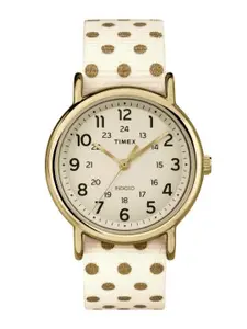 Timex Women Brass Dial & Straps Analogue Watch