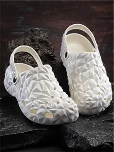 COGS Men Rubber Self Design Clogs