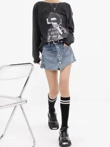 KPOP Women Regular Fit Cotton Shorts