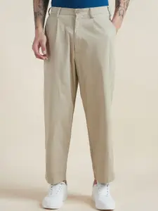 Allen Solly Men Pleated Relaxed Fit Trousers