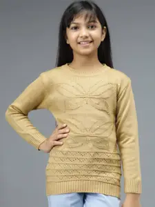 Anixa Girls Self Design Pullover