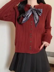 KPOP Women Striped Pullover