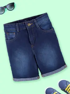 KiddoPanti Boys Mid-Rise Denim Shorts