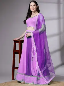 Utsav Fashion Embroidered Sequinned Ready to Wear Lehenga & Blouse With Dupatta