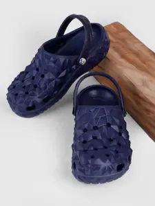 COGS Men Self Design Rubber Clogs