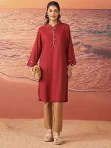 Lakshita Mandarin Collar Straight Kurta