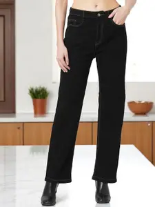 GUTI Women Straight Fit High-Rise Stretchable Jeans