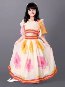 BAESD Girls Printed Ready to Wear Lehenga & Blouse