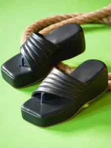 Froh Feet Wedge Square Toe Sandals