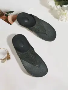 Ajanta Women Embellished T-Strap Flats