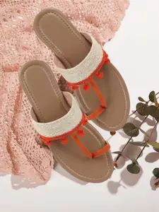 AVIVASTYLE Women One Toe Flats