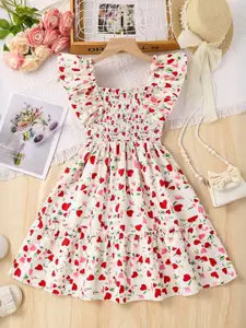 INCLUD Geometric Printed Fit & Flare Dress