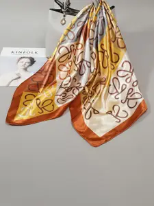 QUECY Women Printed Satin Scarf