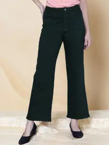 DressBerry Women Rodeo Wide Leg High-Rise Denim Stretchable Jeans