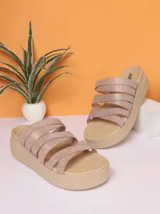 The Roadster Lifestyle Co Open Toe Slip-on Comfort Heels