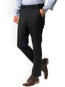 SWISS HORN Men Easy Wash Formal Trousers