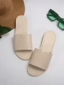 Jbarg Women Solid Casual Open Toe Flats