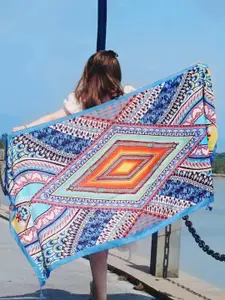 QUECY Women Printed Cotton Scarf