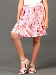 V-Mart Girls Printed A-Line Knee-Length Skirt