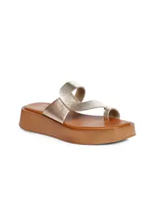 Viviblu Textured Leather Platform Sandals