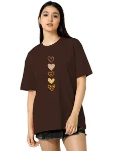 TQH Women Printed Pockets T-shirt