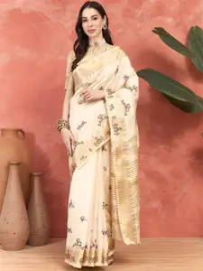 SERONA FABRICS Warli Print Zari  Banarasi Saree