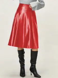 Outzidr Flared Midi Skirt