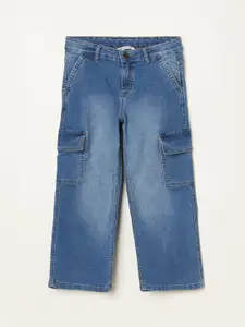 Fame Forever by Lifestyle Girls Regular Fit High-Rise Light Fade Cargo Jeans