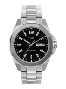 Timex Men Brass Dial & Stainless Steel Straps Analogue Watch