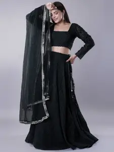 Utsav Fashion Embroidered Thread Work Ready to Wear Lehenga & Blouse With Dupatta