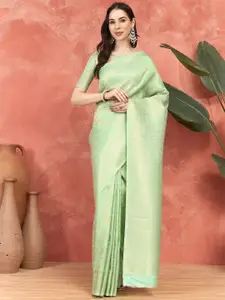 SERONA FABRICS Women Woven Design Zari Kanjeevaram Saree