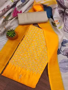 Peachmode Sequinned Embroidered Unstitched Dress Material