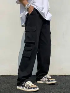 Roadster Men Relaxed-Fit Mid-Rise Cargos Trousers