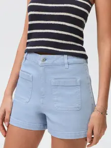 MANGO Women Mid-Rise Denim Shorts