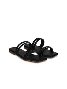 dbcooper Women Solid Open Toe Flats