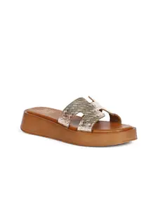 Viviblu Leather Platform Sandals