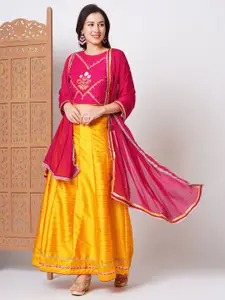 Kiana House Of Fashion Embroidered Thread Work Ready to Wear Lehenga & Blouse With Dupatta