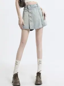 KPOP Women Regular Fit Cotton Shorts