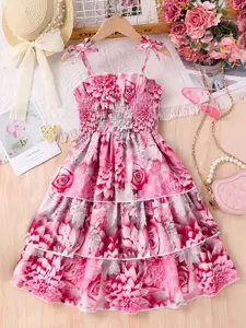 INCLUD Floral Print Fit & Flare Dress