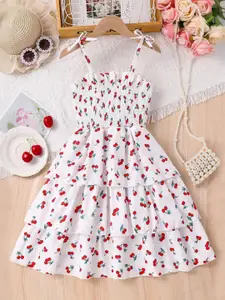 INCLUD Girls Printed Fit & Flare Mini Dress