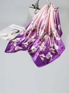 QUECY Women Printed Satin Scarf