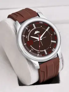 ON TIME OCTUS Men Brass Dial & Straps Analogue Watch MT-55