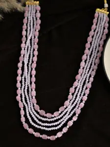 Silvermerc Designs Gold-Plated Beaded Triple-Strand Layered Necklace