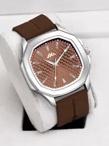 ON TIME OCTUS Men Brass Dial & Straps Analogue Watch MT-64