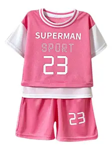 StyleCast x Revolte Girls Printed Round Neck T-Shirt With Shorts