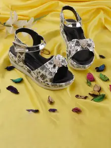 BAESD Girls Embellished Wedge Sandals